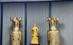 Đồ đồng Thiên Phúc bàn giao đôi lộc bình tứ quý 1m72 cho khách tại Hà Nội