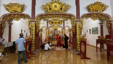Đồ đồng Thiên Phúc thực hiện lễ đúc tượng cụ tổ diễn ra tại Giao Thuỷ, Nam Định