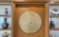 Hoàn thiện và lắp đặt tranh mặt trống đường kính 90cm tại Văn phòng Thành uỷ - Quận 3 - TP HCM