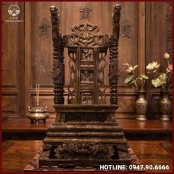 Ngai thờ bằng đồng đỏ giả cổ cao cấp