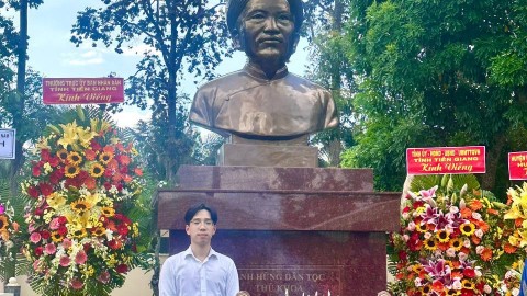Hoàn thiện & lắp đặt tượng anh hùng dân tộc Nguyễn Hữu Huân 1m6 tại Chợ Gạo, Tiền Giang