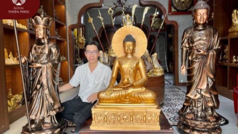 Giao an vị tượng địa tạng 1m5 và adida 1m6 tại Quận 7 - TP. HCM 