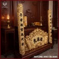 Bộ cuốn thư câu đối Đức Lưu Quang hun giả cổ kích thước 1m55