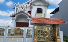 Đồ đồng Thiên Phúc lắp đặt cổng, lan can nhôm hợp kim tại Tiền Hải, Thái Bình