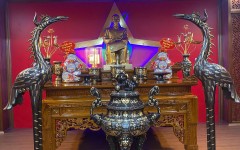 Đồ đồng Thiên Phúc Bàn giao lắp đặt phòng thờ Bác tại Tiền Hải, Thái Bình 