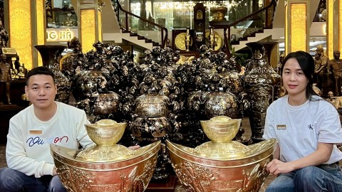Thỏi Vàng Đồng Dát Vàng Theo Yêu Cầu – Quà Tặng Tài Lộc Đầy Giá Trị