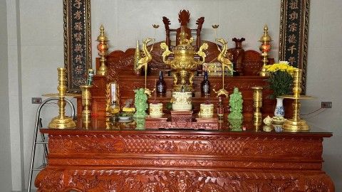 Đồ Đồng Thiên Phúc Giao Bộ Ngũ Sự Phụ Kiện Dát Vàng Tại Hà Tĩnh Với Vẻ Đẹp Đẳng Cấp