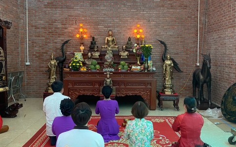 Đồ đồng Thiên Phúc tiếp đón nhà Họ Đặng tới xưởng rước tượng Thủy Tổ về Hải Phòng
