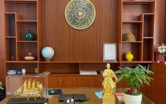 Hoàn thiện và lắp đặt mặt trống cattut D80 và tượng Trần Hưng Đạo tại Thanh Liêm - Ninh Bình