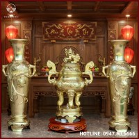 Đỉnh đồng bằng đồng catut chạm rồng