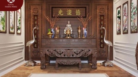 Nhận thiết kế phòng thờ chuẩn phong thủy - Kiến tạo không gian linh thiêng 