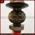 Đèn thờ bằng đồng khảm ngũ sắc cao 50cm