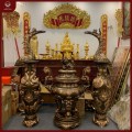 Đỉnh đồng cỡ lớn bằng đồng đỏ cạo màu