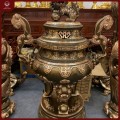 Đỉnh đồng cỡ lớn bằng đồng đỏ cạo màu