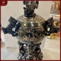 Đỉnh thất vờn cầu khảm tam khí cao 1m17