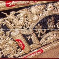 Đại tự câu đối đồng vàng sơn đen và đỏ