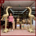 Đôi hạc thờ cao bằng đồng catut sang trọng