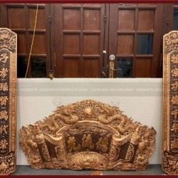 Cuốn thư câu đối 1m55 đồng đỏ