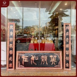 Đại tự câu đối chữ Hán bằng đồng