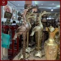 Hạc thờ đồng đỏ cạo màu 1m92