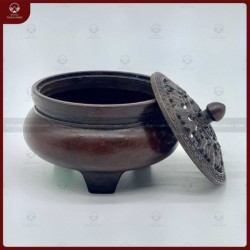 Lư đốt trầm nắp dơi Ngũ Phúc