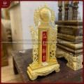 Bài vị cửu huyền thất tổ nền đỏ dát vàng 9999 kích thước 42cm x 21cm