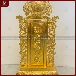Bài vị thờ gia tiên dát vàng 9999
