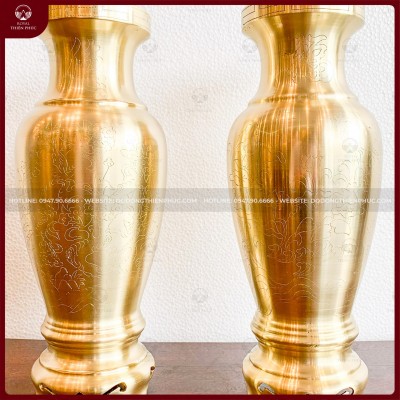 Lọ hoa bằng đồng catut cao cấp