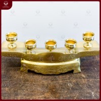 Ngai 5 chén bằng đồng catut