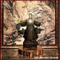 Tượng Khổng Minh đứng bằng đồng vàng giả cổ
