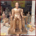 Tượng Bác Hồ ngồi bằng đồng đỏ cao cấp