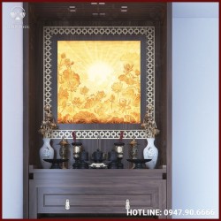 Thiết kế, thi công phòng thờ chung cư hiện đại, chuẩn phong thủy 