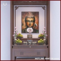 Thiết kế, thi công phòng thờ Phật hiện đại, đẹp mắt, chuẩn phong thủy