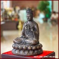 Tượng Phật Đại Thế Chí Bồ Tát đồng vàng hun cao 30cm