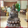 Tượng Phật Đại Thế Chí Bồ Tát đồng vàng hun cao 40cm ngang 27cm