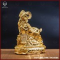 Tượng dê đồng vàng mạ vàng kích thước 15x13cm nặng 1,1kg