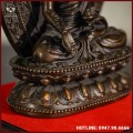 Tôn tượng Phật Dược Sư đồng vàng hun cao 28cm