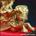 Tượng Bồ Tát Phổ Hiền Vương đồng vàng mộc kích thước 30x30x15cm
