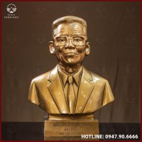  Tượng truyền thần cụ ông đồng đỏ làm màu giả cổ cao 42cm