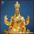 Tượng vua Hùng đồng vàng dát vàng kích thước 28x15cm