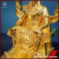 Tượng vua Hùng đồng vàng dát vàng kích thước 28x15cm