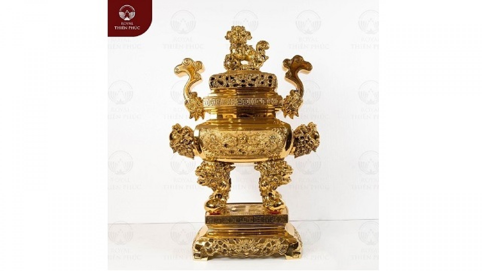 Đỉnh đồng Đài Loan dáng vuông cao 70cm, nặng 20.9kg