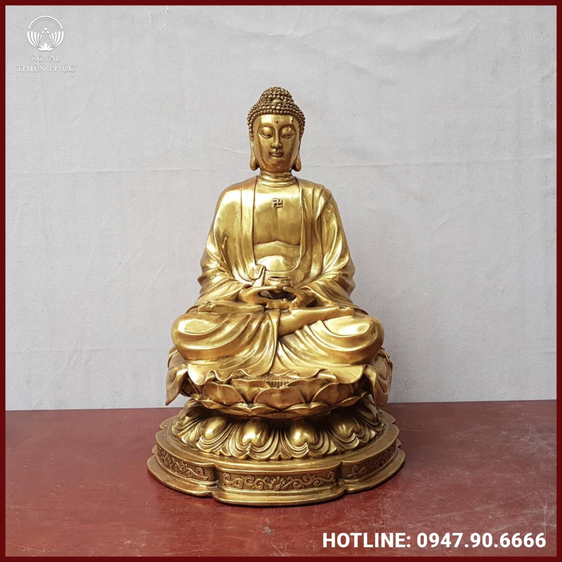 Tượng Đức Phật A Di Đà ngồi Thiền nặng 3kg