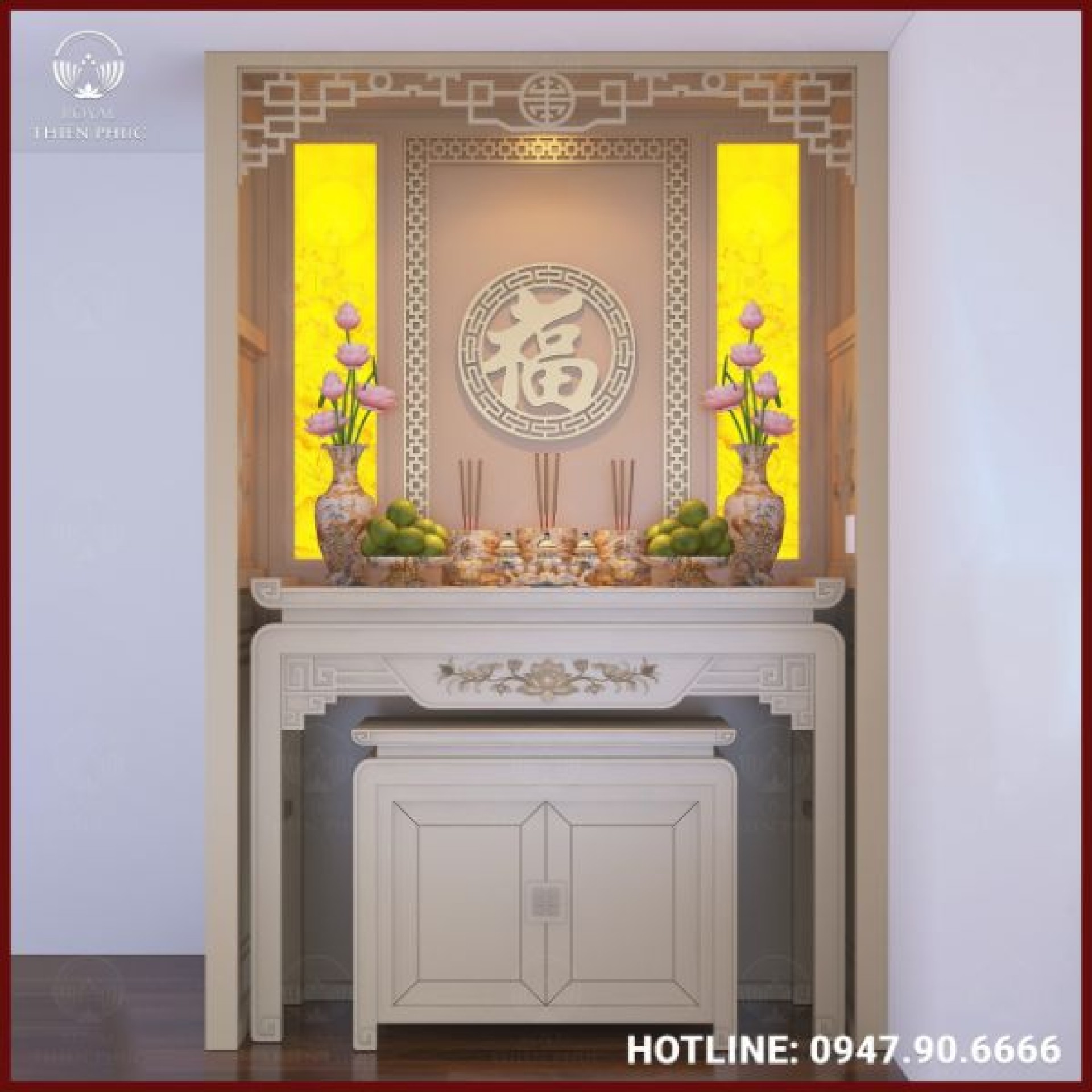 Bản thiết kế phòng thờ - Mẫu 1