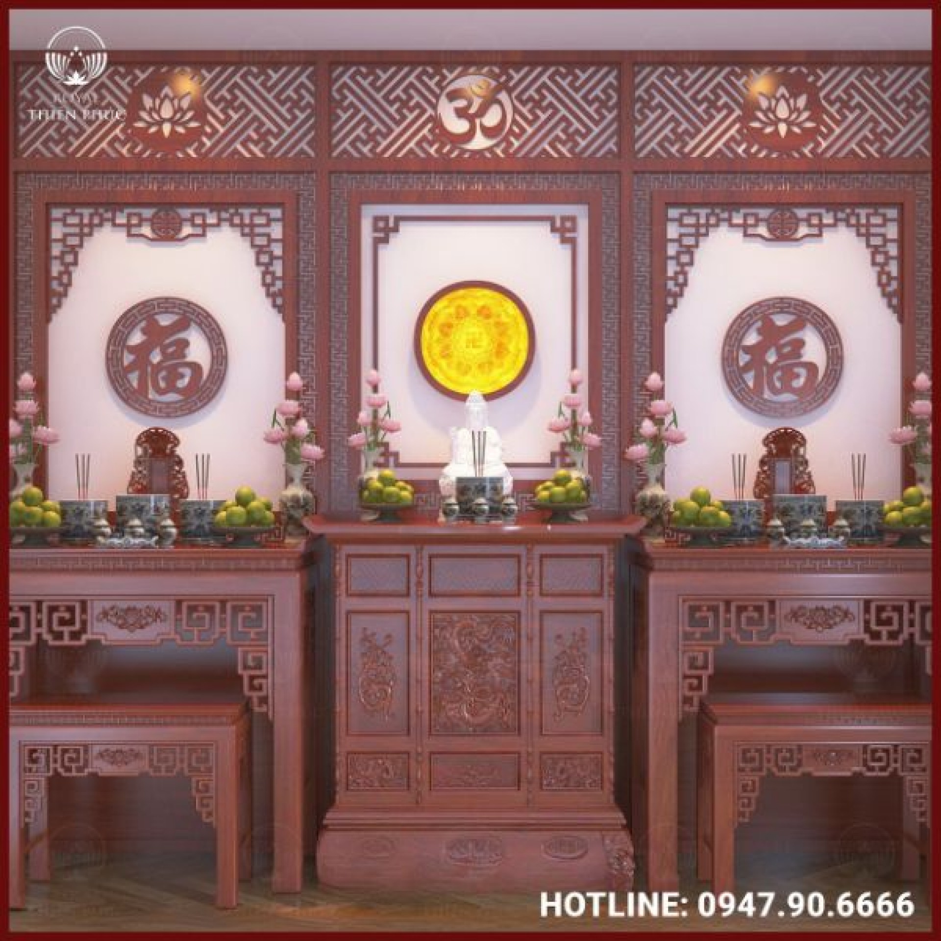 Bản thiết kế phòng thờ - Mẫu 9