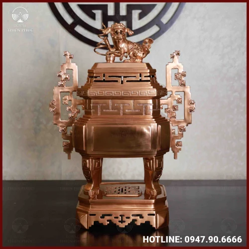 Tượng chuột đàn đồng vàng mạ vàng 10cmx17,5cmx12cm