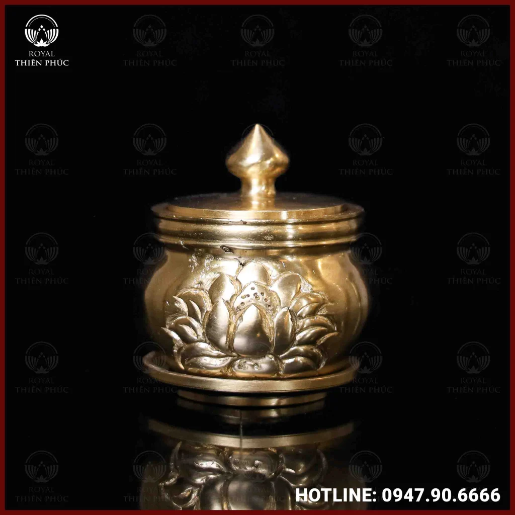 Chóe thờ bằng đồng catut cao 7cm 1 ANH 3 of 6
