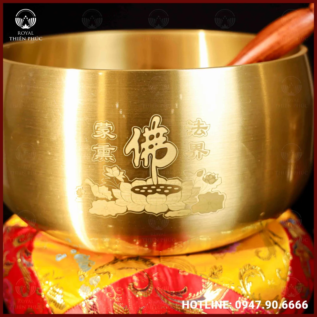 Chuông bát đồng vàng đường kính 30cm cao 17cm nặng 8kg 2 ANH 4 of 6 5