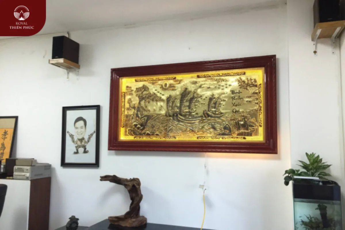 Bàn giao và lắp đặt tranh thuận buồm xuôi gió cho khách Từ Liêm - Hà Nội 1 Bàn giao và lắp đặt tranh thuận buồm xuôi gió cho khách Từ Liêm - Hà Nội