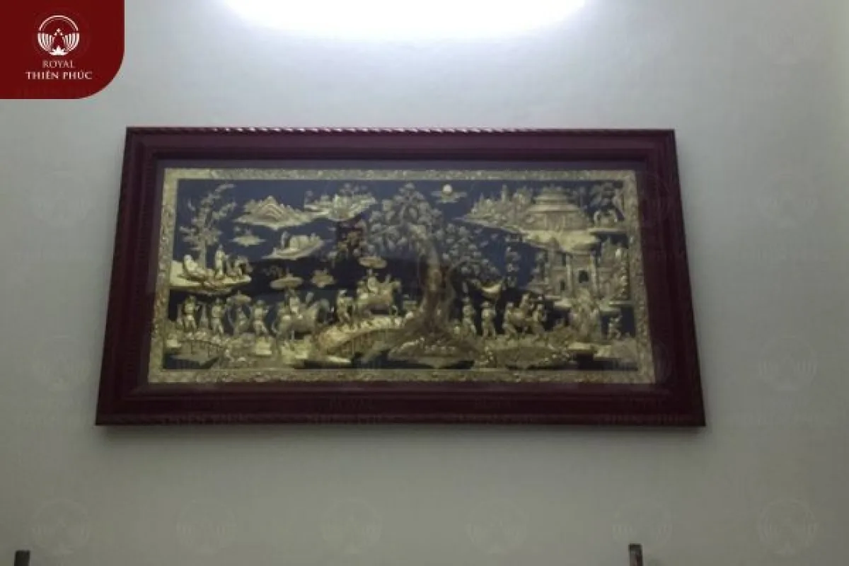 Giao và lắp đặt tranh Vinh Quy Bái Tổ cho khách 1 tranhvinhquybaito w1200